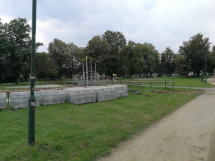 Przebudowa ścieżek rowerowo-pieszych park Kościuszki - Kraków